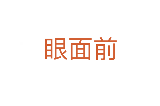 眼面前
