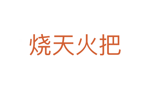 烧天火把