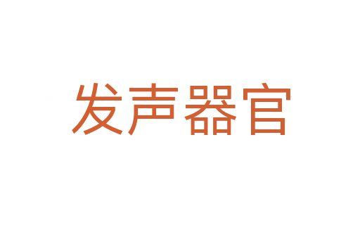发声器官