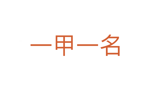 一甲一名