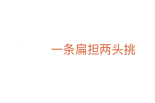 一条扁担两头挑
